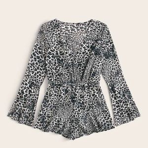 Leopard print romper